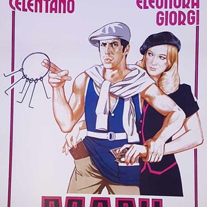 Italian Vintage original movie poster &quot;Mani di velluto&quot; 1970s