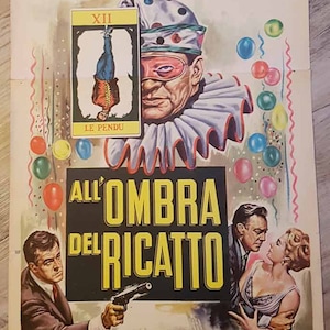 Póster original italiano The Hanged Man All'ombra del ricatto 1960s