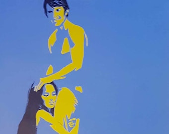 Italian Vintage original movie poster "Amore Libero Free Love" 1970s