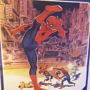 Original Italian Poster L&#39;uomo ragno sfida il drago - Spider-Man: The Dragon&#39;s Challenge