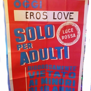 Set de 2 póster original italiano Cine para adultos 1970s
