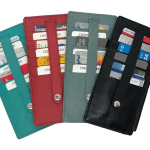 women's slim wallet credit card
