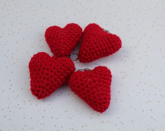 Valentines love heart key charm, key ring, valntines gift.