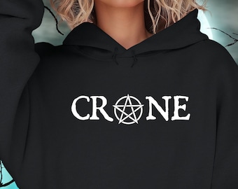 Crone Hoodie, Witch Maiden Mother Crone Hoodie, Pagan Witch Hoodie, Crone Witch Gift, Triple Goddess Hecate Shirt, Wise Woman Shirt
