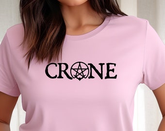 Crone T-Shirt, Triple Moon Goddess TShirt, Maiden Mother Crone TShirt, Pagan Witch TShirt, Mother Witch T-shirt, Size Inclusize XS-4X