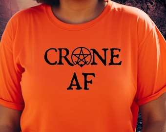 Crone AF T-Shirt, Witch Maiden Mother Crone T-Shirt, Pagan Witch T-Shirt,  Crone Witch Gift, Old Witch Birthday Gift, Size Inclusive XS-4X