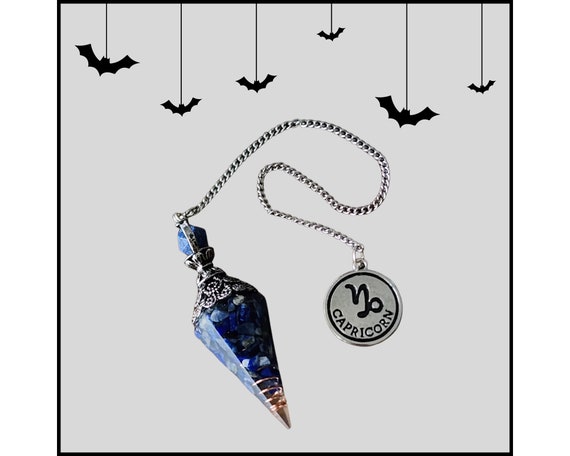 Lapis Lazuli Pendulum Capricorn Pendulum for Wisdom Intuition and Truth Divination Pendulum Tarot Psychic Divination Tool Etsy