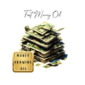 Easy Money Oil, Money Drawing Oil, Rich Bitch Oil, Hoodoo Money Oil, Abundance Prosperity Oil, Money Oil For Candle Magick, Money Magick