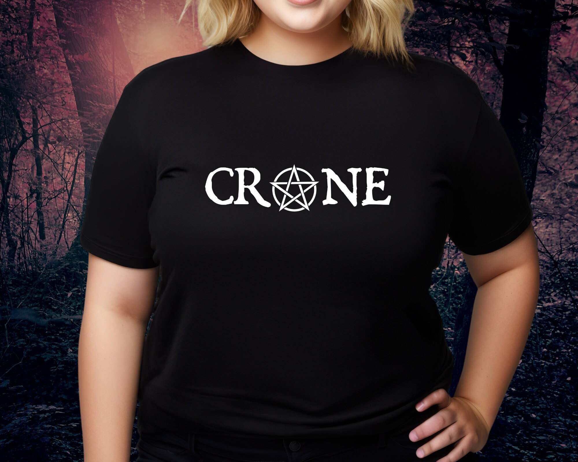 Crone T-Shirt, Witch Maiden Mother Crone T-Shirt, Pagan Witch T-Shirt, Crone Witch Gift, Triple Goddess Hecate Shirt, Wise Woman Shirt