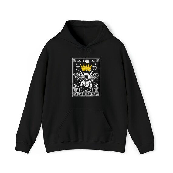 Queen Bee Hoodie Queen Bee Tarot Card Hoodie Tarot Reader Gift Girl Boss Hoodie Queen Hoodie Boss Babe Hoodie Queen Bee Shirt