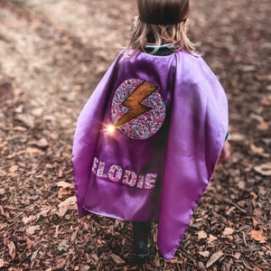 Liberty Print Superhero Cape and Mask Set - Personalised - Imaginary Play - Gifts for Children - Dress UP