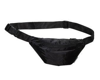 Sac ceinture - Lou - noir - hydrofuge - sac banane - sac banane