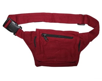 Sac ceinture - Ian - rouge foncé - sac banane - sac banane