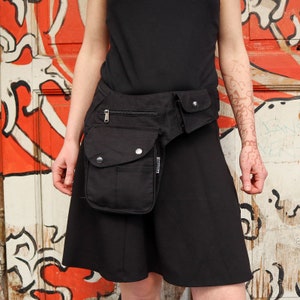 Premium belt bag - Buddy - black - anthracite - bum bag - hip bag