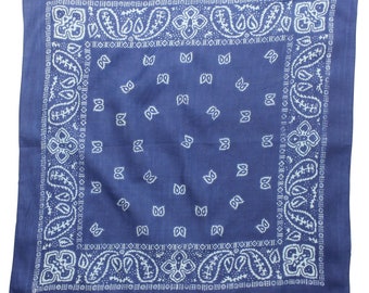 Bandana Tuch - Paisley Muster 01 - quadratisches Kopftuch - verschiedene Farben