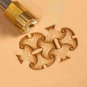 LT234 Herramientas de estampado de cuero premium para artesanos profesionales - Tamaño 17x11 mm