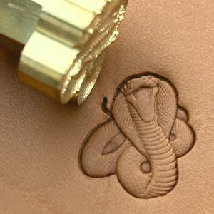 Cobra Snake Leather Stamp – 18x20mm · LT649