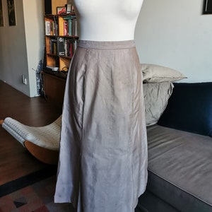 späte 40er/frühe 50er Mauve Kick Faltenrock L