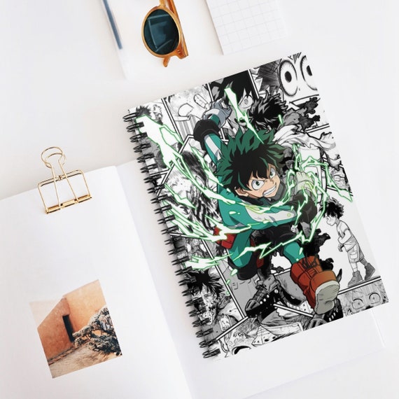 Deku BNHA Inspired Anime Notebook Anime My Hero Academia Etsy