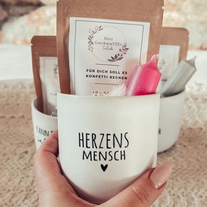 Teetasse mit Tee Geschenkset kleines Mitbringsel Tee Teeliebe alles liebe Geburtstag Bild 5