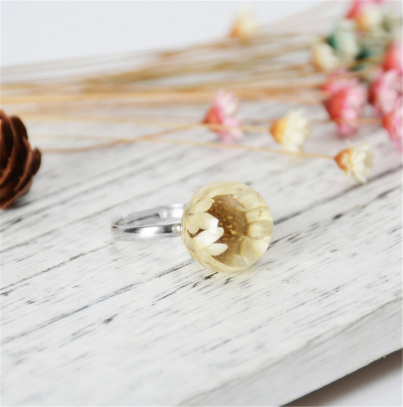 Jewelry,Rings,Stackable Rings,real flower jewelry,jewellery for women,bridal jewellery,flower ring,resin ring,rings for women,rings
