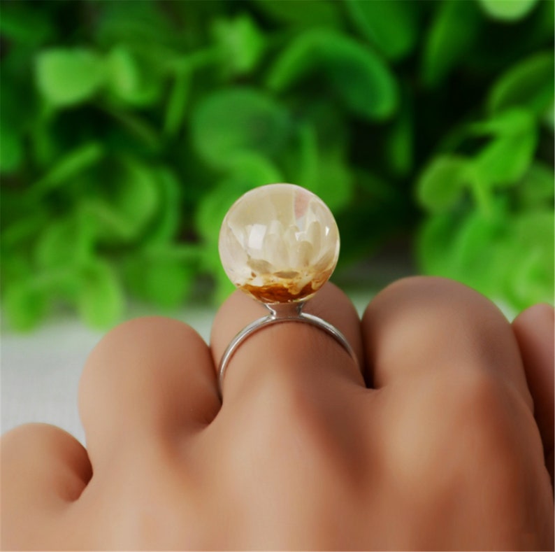 Jewelry,Rings,Stackable Rings,real flower jewelry,jewellery for women,bridal jewellery,flower ring,resin ring,rings for women,rings