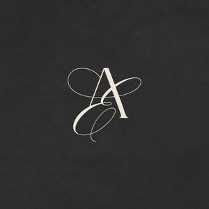 A&E Initials Luxury Wedding Monogram Logo | Minimalist and Modern ...