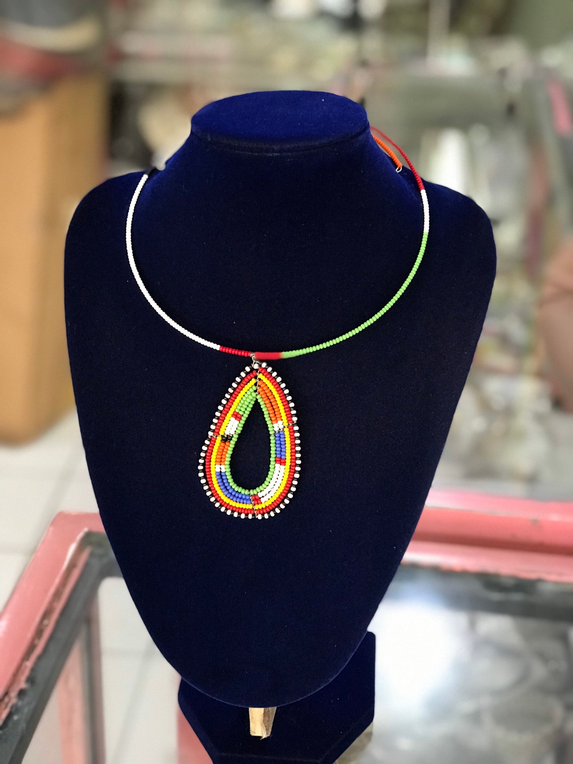 African Beaded Necklace Zulu Necklace Women Jewelry Tribal Etsy