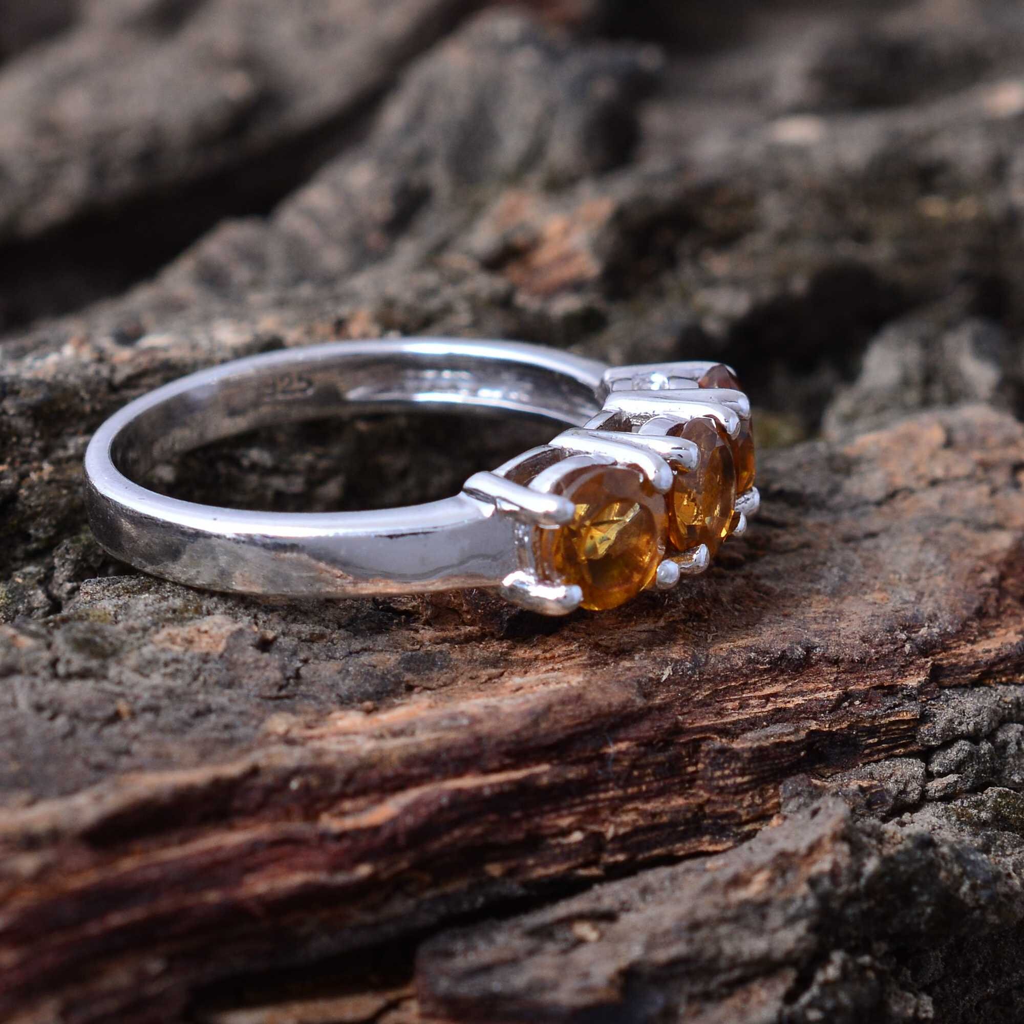 NEW Statement Citrine Ring for Women Crystal Jewelry Crystal Etsy