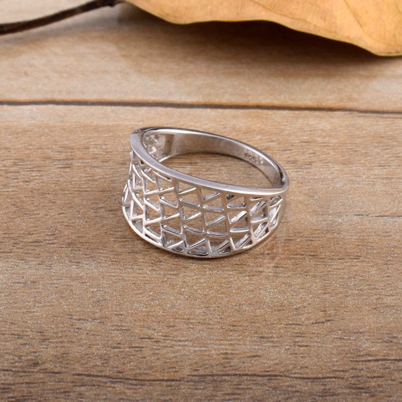 925 silver ring handmade silver ring gift for her solid silver ring