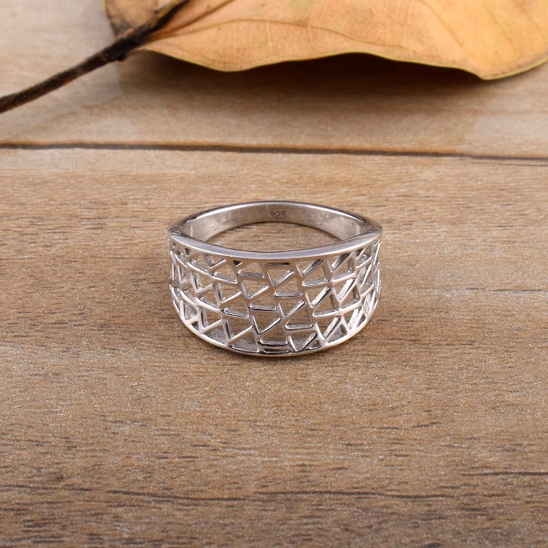925 silver ring handmade silver ring gift for her solid silver ring