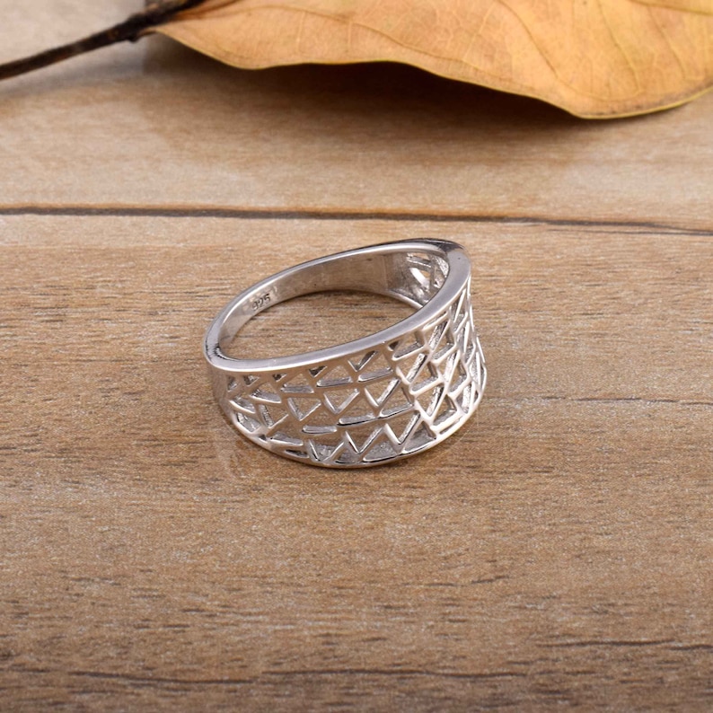 925 silver ring handmade silver ring gift for her solid silver ring