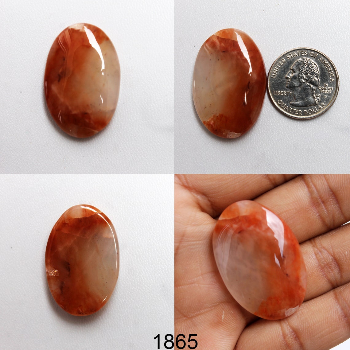 Natural Orange Jasper Cabochon Orange Jasper Gemstone Orange Etsy