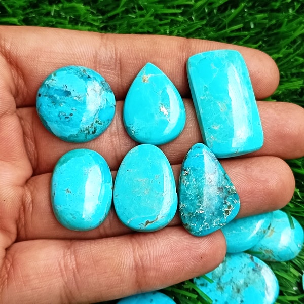 Kingman Turquoise Cabochon, Kingman Turquoise Gemstone, Kingman Stabilized Turquoise Crystal wholesale for Jewelry, Crafting