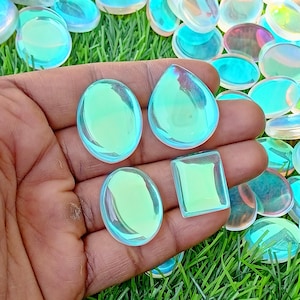 Angel Aura Quartz, Aurora Opal, Aurora Borealis Crystal, Aurora Opal Doublet, Aurora Borealis, Aurora Cabochon, Aurora Crystal For Jewelry