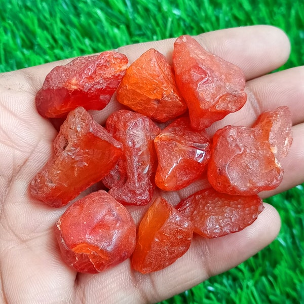 Carnelian Rough Stone, Raw Carnelian Crystal, Sacral Chakra Crystal Healing Stone for Reiki, Cabbing, Tumbling, Lapidary, Wire-wrapping