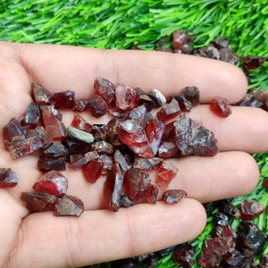 Raw Garnet Stone Rough, Red Garnet Rough Gemstone, Wholesale lot Garnet Rough Crystals, Bulk Garnet Rough Beads, Garnet Rough Jewelry Stones