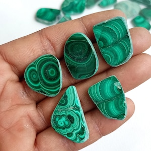 Natural Malachite Crystal Slab, Malachite Slice, Malachite Polished Slice Stone For Crafting, Decor, Jewelry Making