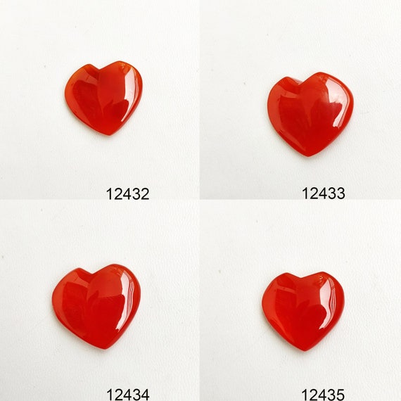 Heart Earring in Red Onyx main image 1