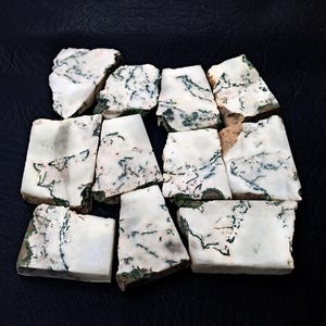 Natural Tree Moss Agate Stone Slice, Moss Agate Crystal Slab, Moss Agate Flat Stone for Crafting, Decor, Jewelry Making Unpolished