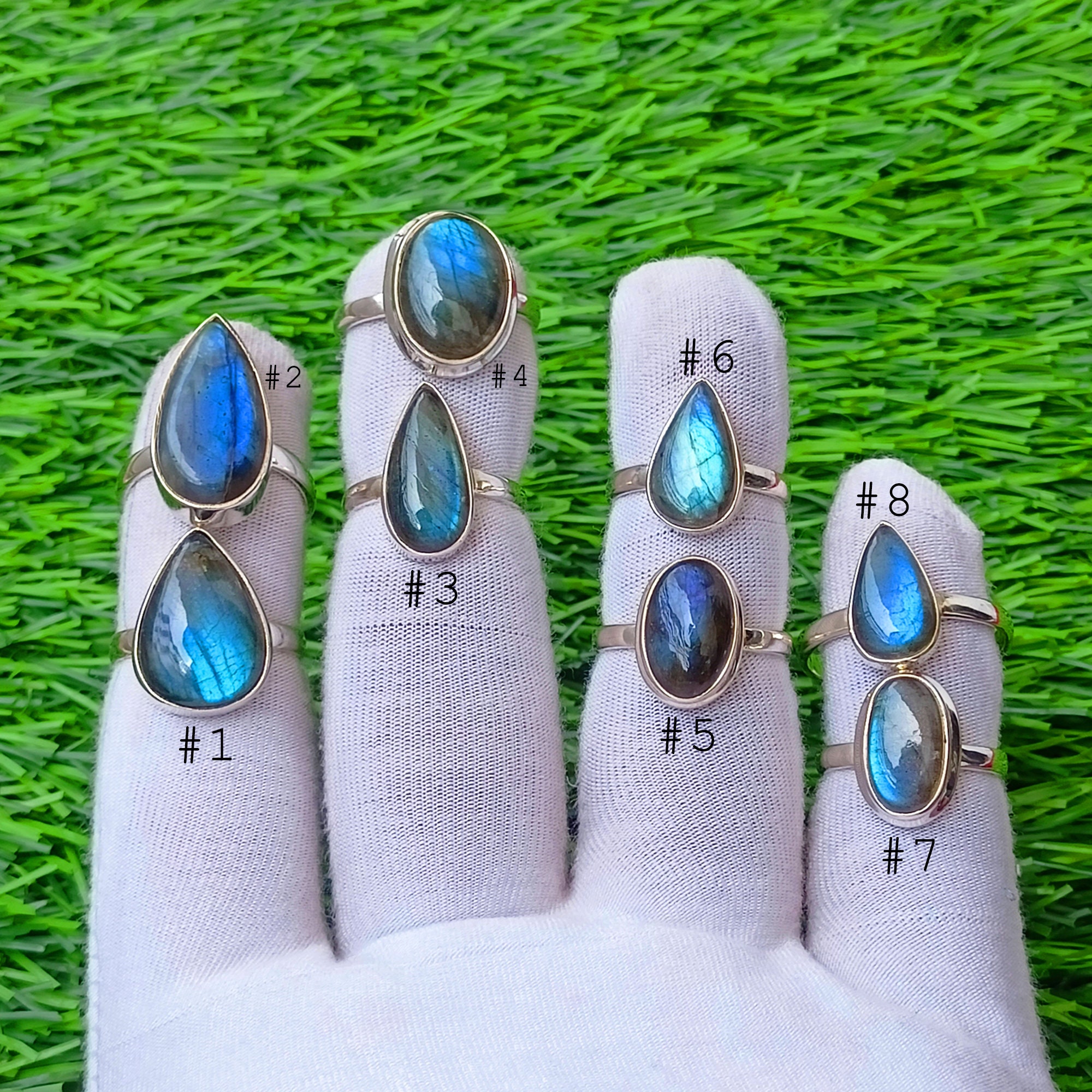 Labradorite Rings, Sterling Silver Ring, Chunky Rings, Statement Rings, Handmade Personalized Jewelry, Gifts For Her, Dainty rings for women