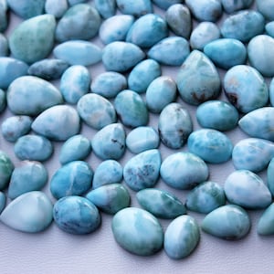 Larimar Gemstone, Natural Larimar Cabochon, Wholesale Lot of Larimar Stone AAA quality  Larimar Beads, Larimar Jewelry Lot Stone by Carats