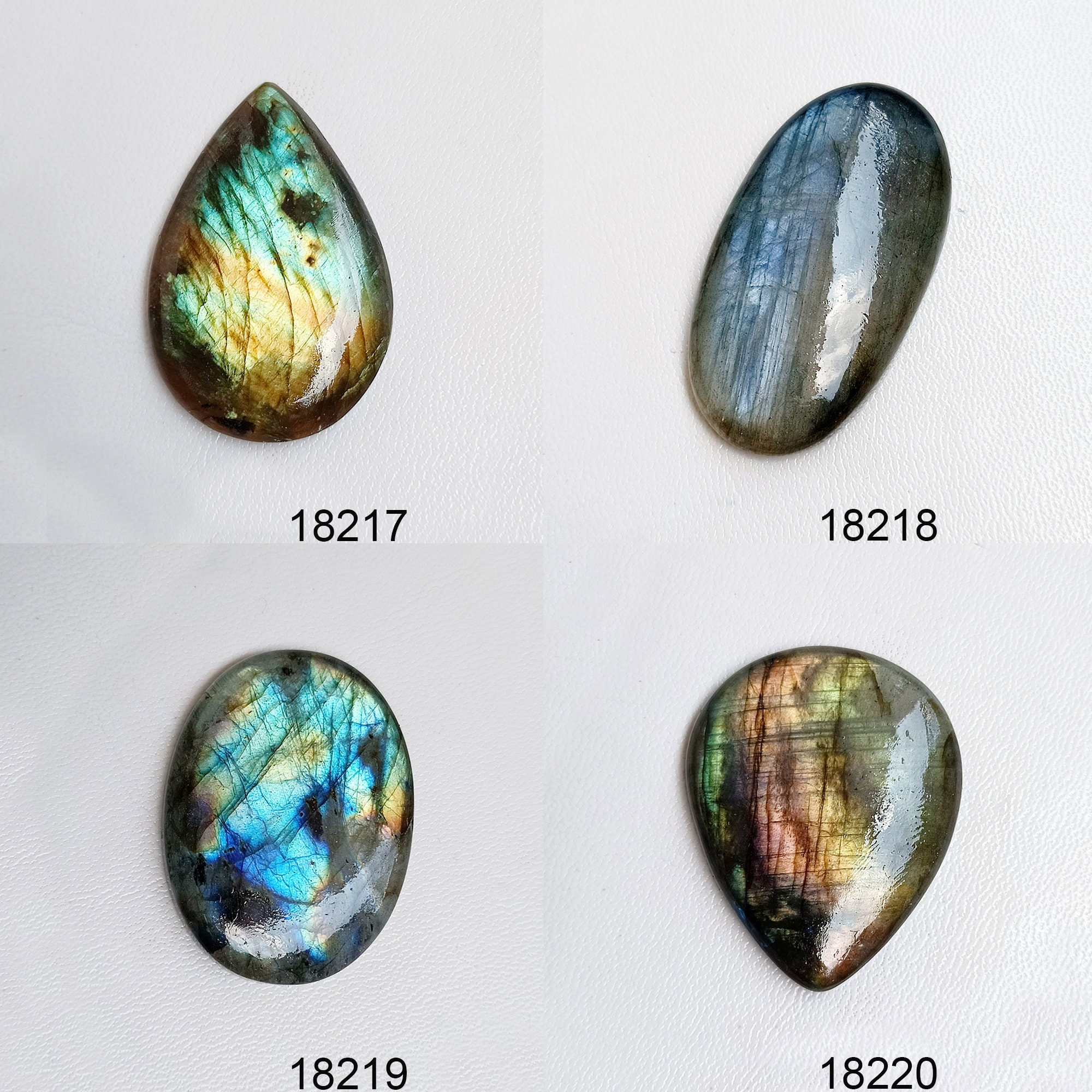 Pietre Per Gioielli Fai Da Te LKBEADS Cabochon Labradorite Naturale 36x17x6mm - Pietra Sciolta Per Gioielli Fai Da Te Labradorite Ovale 36mm