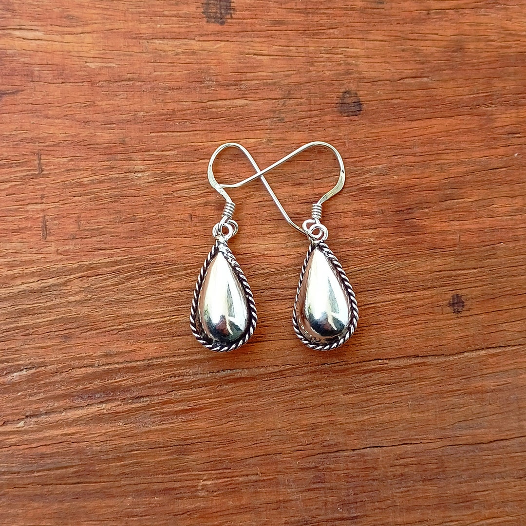 Autumn Chunky Retro Hoop Earri Silver