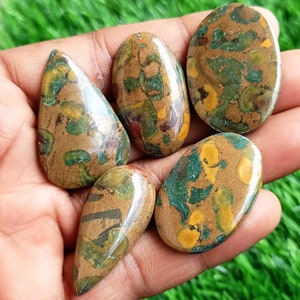 Fruity Jasper Gemstone, Fruit Jasper Cabochon, Jasper Crystal Wholesale, Fruity Jasper Bulk Stone for Rings, Necklace, Pendants Jewelry