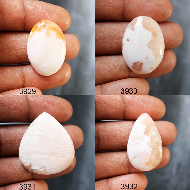 Loose Scolecite Crystals Stone for Rings Jewelry Supply Scolecite Gemstone Scolecite Beads Pendants Scolecite Cabochon