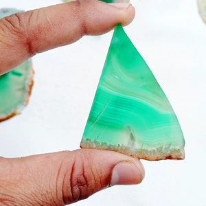 Green Onyx Rough Slice, Green Onyx Crystal Slab, Onyx Flat Stone Slice For Crafting, Decor, Jewelry Making