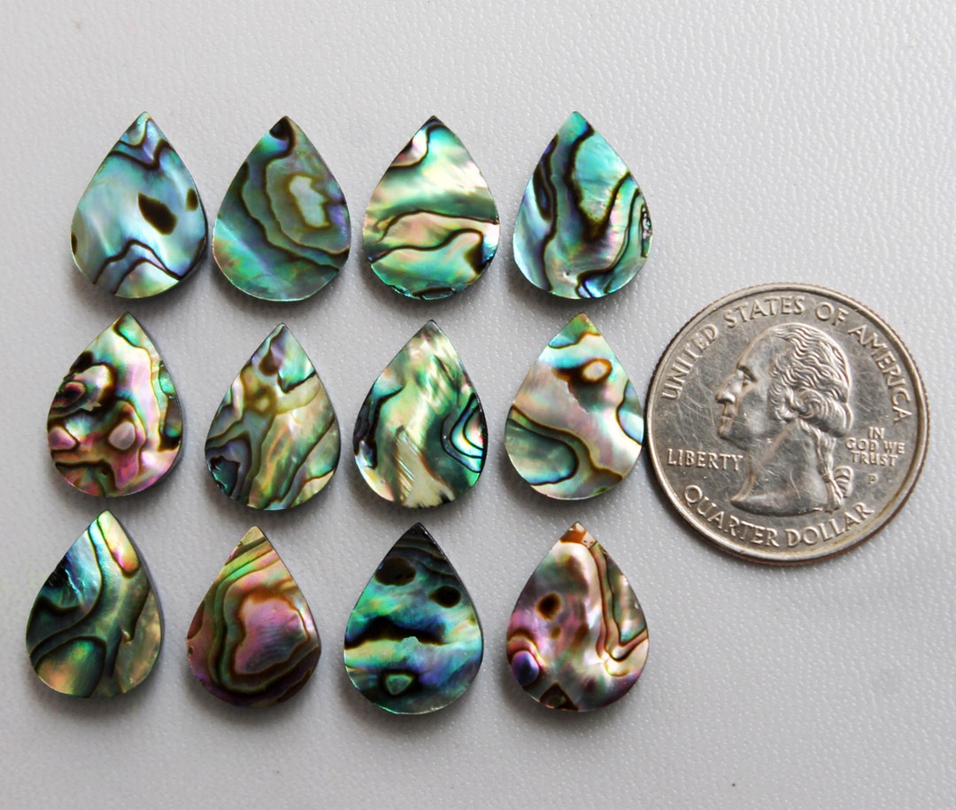 BENECREAT 90 Perline Cabochon In Conchiglia Abalone – 8mm E 10mm, Per Decorazioni E Gioielli