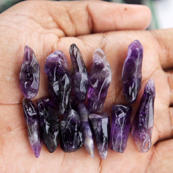 Amethyst Shards, Amethyst Crystal Rough, Purple Quartz Wholesale Lot, Amethyst Crystal, Amethyst Gemstone for DIY Necklace, jewelry Supplies