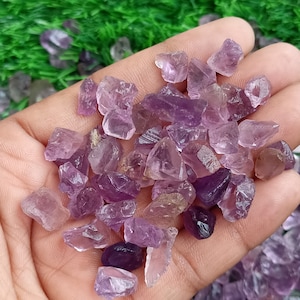 Amethyst Crystal Chips, Natural Amethyst Gemstone Chip, Bulk Assorted Amethyst Stone Chips, Loose Chips, Wholesale Crystal Chips For Jewelry